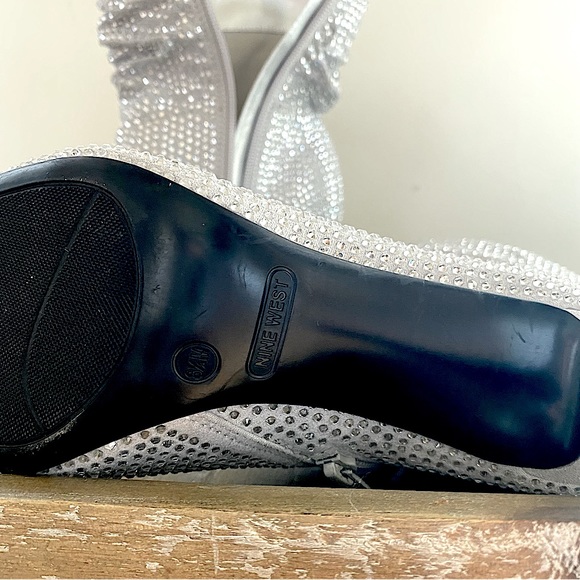 NWOT Nine West rhinestone dazzle booties - Picture 6 of 8